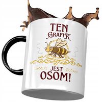 Kubek Czarny Dla Grafika Ten Grafik Jest Osom Z Nadrukiem Ze Zdjęciem