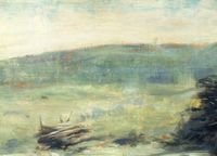 Plakat 18x13cm Landscape at Saint-Ouen, Seuart Vintage do Salonu