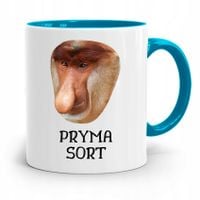 Kubek Błękitny Nosacz Janusz Pryma Sort Prezent Z Nadrukiem Ze Zdjęciem