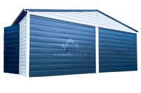 Garaż Blaszany 6x6m 2x Brama Uchylna Drzwi 2x Okno  Rynny NB144