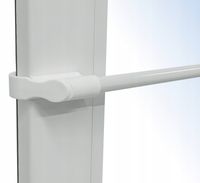 ZAZDROSTKA MINI KARNISZ ROZSUWANY regulowany bez wiercenia 75-125 CM BIAŁY