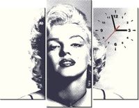 90CM 70 ZEGAR 3 ELEM MARILYN MONROE SCIENNY DRUK
