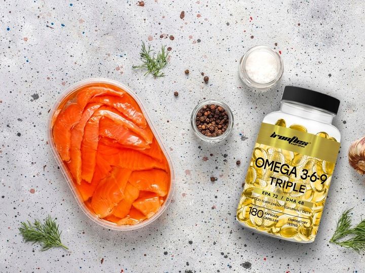 IRONFLEX OMEGA 3-6-9 TRIPLE 180 kaps KWASY TŁUSZCZOWE OLEJ RYBI + LNIANY zdjęcie 2