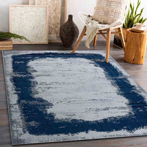 RUG/LU/IONA/FRAME/BLUE+GREY/80x150 na Arena.pl