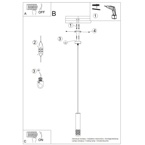 Lampa wisząca LIRO 1 biały na Arena.pl