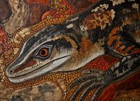 Plakat 55x40cm Oko Jaszczurki