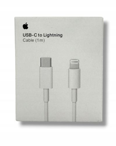 ORYGINALNY Kabel do ładowania Apple 1 m USBC-LIGHTNING iPhone X 11 12 13 14 na Arena.pl