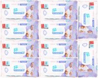 CHUSTECZKI NAWILŻANE WODĄ 98% Z KLIPSEM 10 x 80SZT