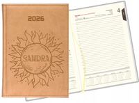 KALENDARZ książkowy dzienny A5 2026 z twoim grawerem nazwiskiem dużo wzorów