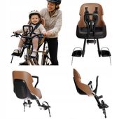Fotelik Rowerowy BEZPIECZNY WYTRZYMAŁY Bobike Mini EVOLVE Cinnamon Brown