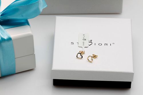 złote kolczyki serduszka 333 na Arena.pl