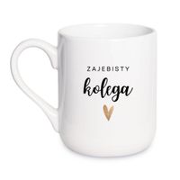 KUBEK "ZAJEBISTY KOLEGA" Wzór - Elegant Coffee 330 ml