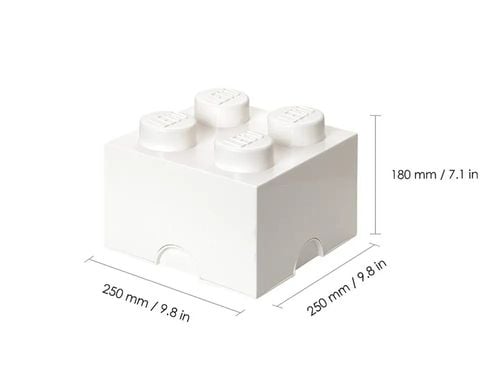 Pojemnik LEGO Storage Brick 4 biały na Arena.pl