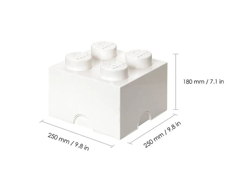 Pojemnik LEGO Storage Brick 4 biały zdjęcie 8