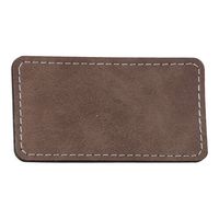 Identyfikator skórzany 8,2 x 4,4 cm do sublimacji - szary