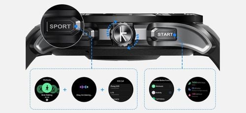 Smartwatch KIESLECT Actor black na Arena.pl