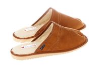 Góralskie pantofle ciepłe kapcie męskie ocieplane wełną naturalną pw297 Obuwie 42