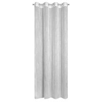 Zasłona na przelotkach z etaminy LORI 140X250 srebrna