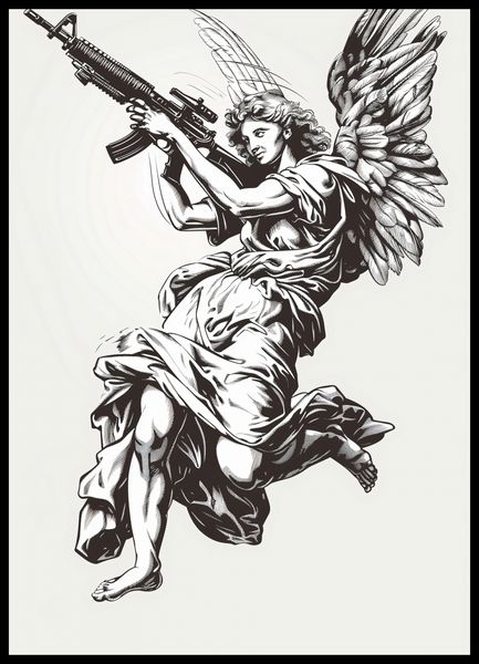 Plakat 50x70cm Anioł Wojny zdjęcie 2