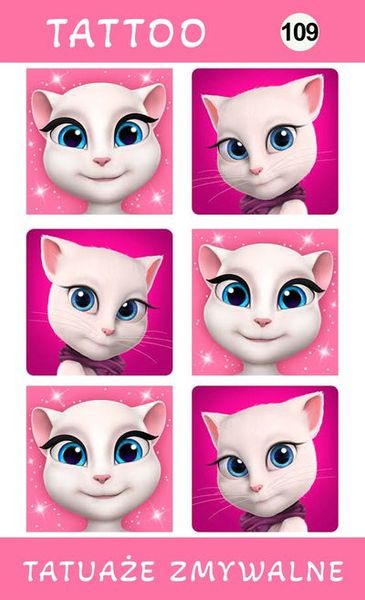 Tatuaże zmywalne Kot zdjęcie 1