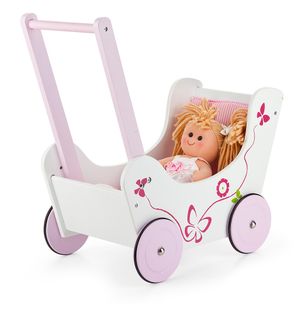 Zestaw promocyjny Lalka Mała Księżniczka + Wózek drewniany