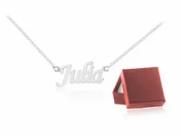 SREBRNY NASZYJNIK Z DOWOLNYM IMIENIEM SŁOWEM IMIĘ