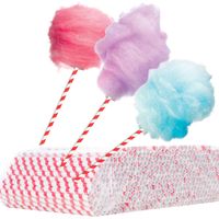 papierowe patyczki do waty cukrowej 6/270mm - biało-czerwone 500szt.