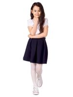 Rajstopy dziecięce mikrofibra gładkie białe 50 DEN 104-110 YOCLUB