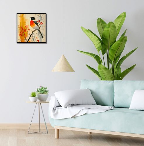 Plakat 40x40cm Jesienny Rudzik na Arena.pl
