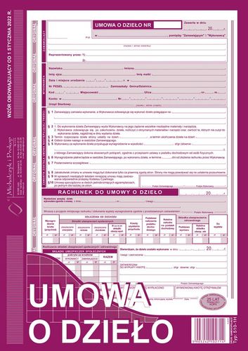 umowa o dzieło a4 510-1h na Arena.pl
