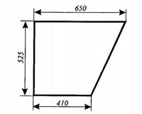 szyba drzwi dolna ver.I ciągnika URSUS 3512 3514 Koja Smolniki