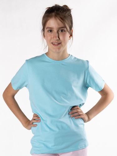 Koszulka dziecięca t-shirt bawełniany błękitny 110-116 YOCLUB na Arena.pl