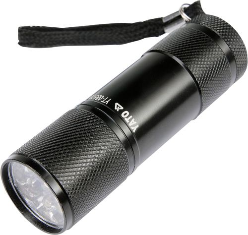 latarka aluminiowa, 9led, czarna - yt-08570 na Arena.pl