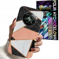 ETUI DO REALME 12 5G - GEOMETRYCZNE WZORY DLA KOBIET PLECKI + FOLIA
