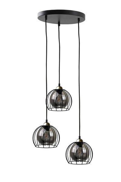 Lampa wisząca 3xE27 SOLO BLACK/GOLD zdjęcie 1