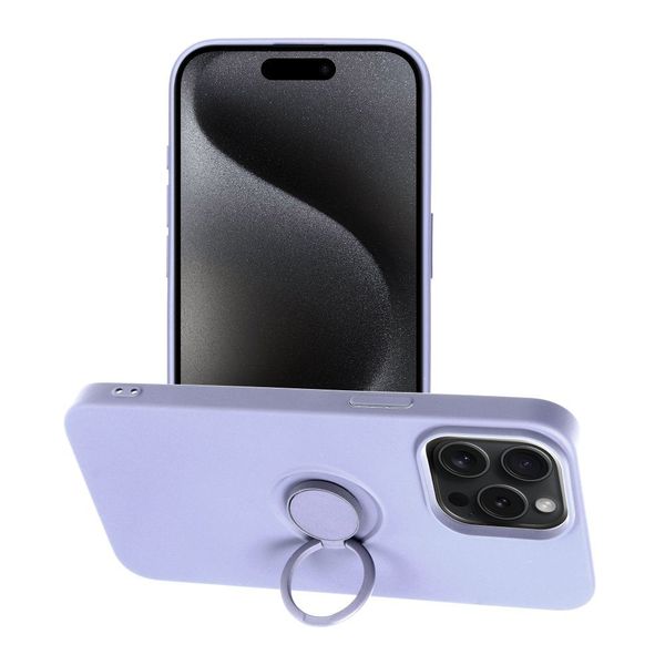 Futerał SILICONE RING do IPHONE 15 Pro Max fioletowy zdjęcie 1