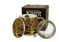Kubek baryłka KLIMT TREE OF LIFE w pudełku na prezent 430ml porcelanowy