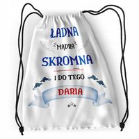 Plecak Dla Darii Sportowy Szkolny Worek Torba Z Nadrukiem Ze Zdjęciem