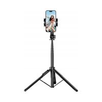 Selfie stick Ugreen czarny teleskopowy z pilotem Bluetooth do 1,6 m