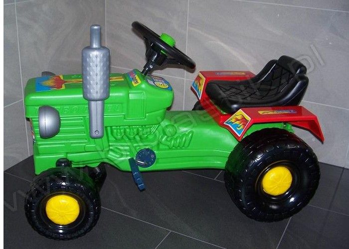 BJ TRAKTOR MALY GREEN Na pedaly 3 KOLORY zdjęcie 2