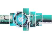 70CM 160CM ZEGAR 7 ELEME TAŃCZĄCE POSTACIE NIEBIESKIM DRUK OBRAZ