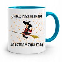 Kubek Błękitny Śmieszny Zabawny Ja Nie Przeklinam Z Nadrukiem Ze Zdjęciem