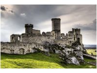 100 70CM OBRAZ PŁÓTNO ZAMEK OGRODZIENIEC PŁÓTNO RAMA