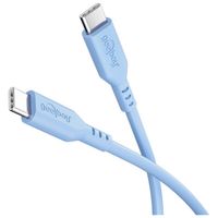 Kabel silikonowy USB-C 2.0 1.5m niebieski 3A 60W Power Delivery Goobay HQ