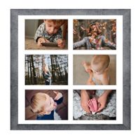 Ramka na 6 zdjęć Hekla 40x40x6 MDF galeria beton 1szt.