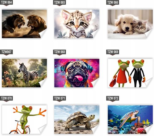 Fototapeta PREMIUM STRUKTURA ZMYWALANA Lew o zachodzie słońca na górze na Arena.pl