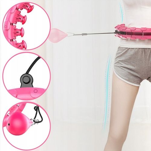 HULA HOP Z OBCIĄŻENIEM ODCHUDZAJĄCE KOŁO Z WYPUSTKAMI MASAŻER OBCIĄŻNIK na Arena.pl