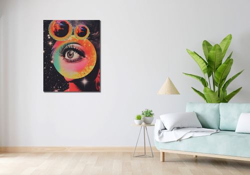Obraz 70x90cm Oko w Kosmosie na Arena.pl