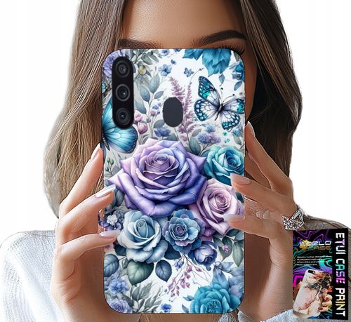 ETUI DO SAMSUNG GALAXY A21 - KWIECISTE WZORY RÓŻEKWIATKI CASE + SZKŁO na Arena.pl