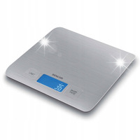 Waga kuchenna elektroniczna LCD do 5 kg stalowa g/ml LEKKA Sencor SKS 5400